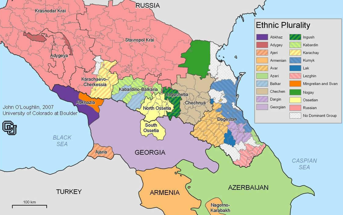 Caucusus Ethnic Map