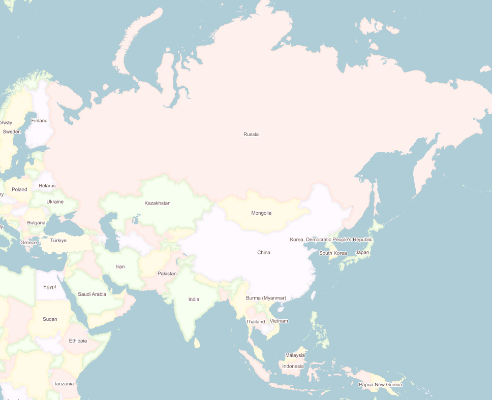 Map of Asia