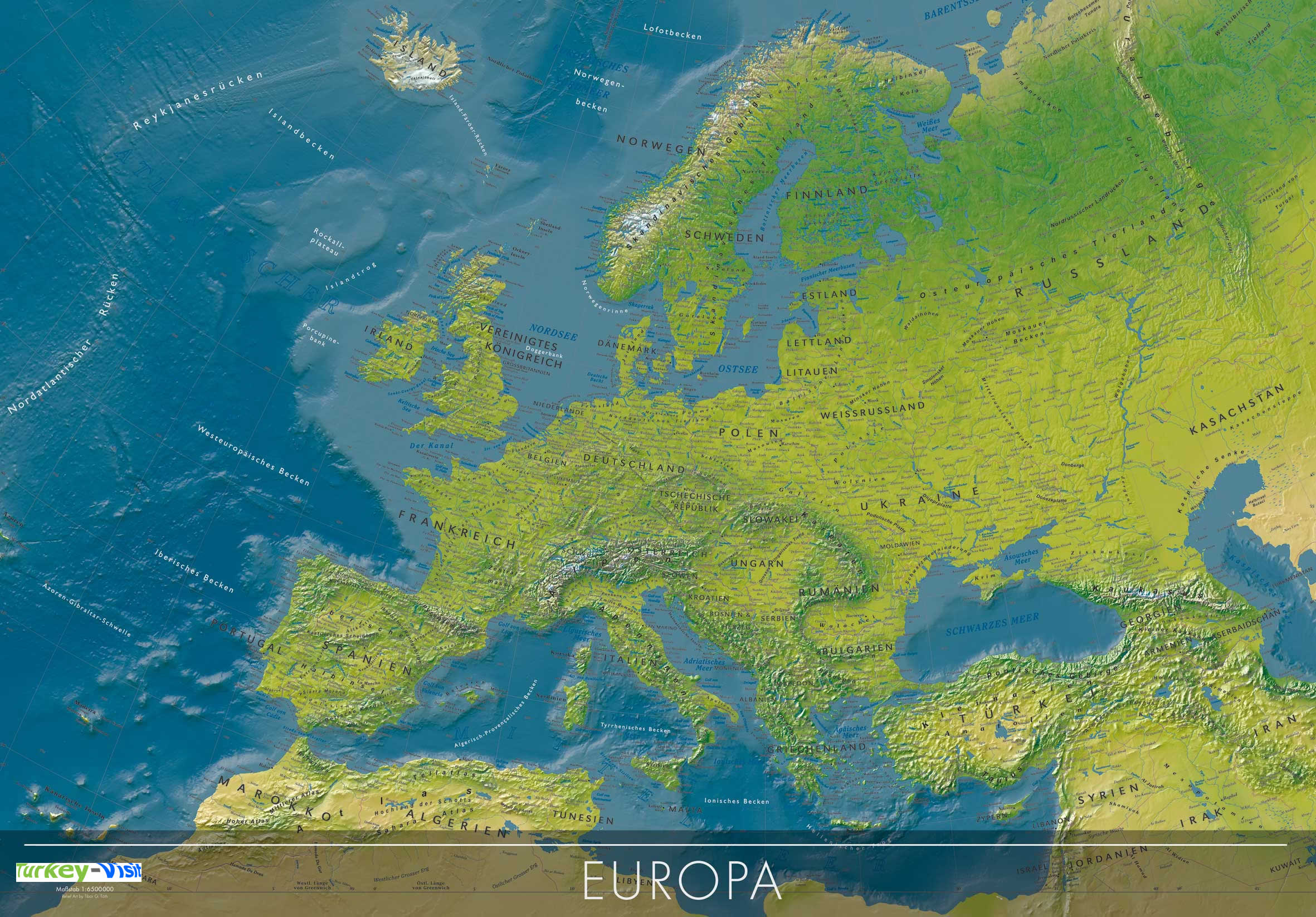 Europe Map Columbus