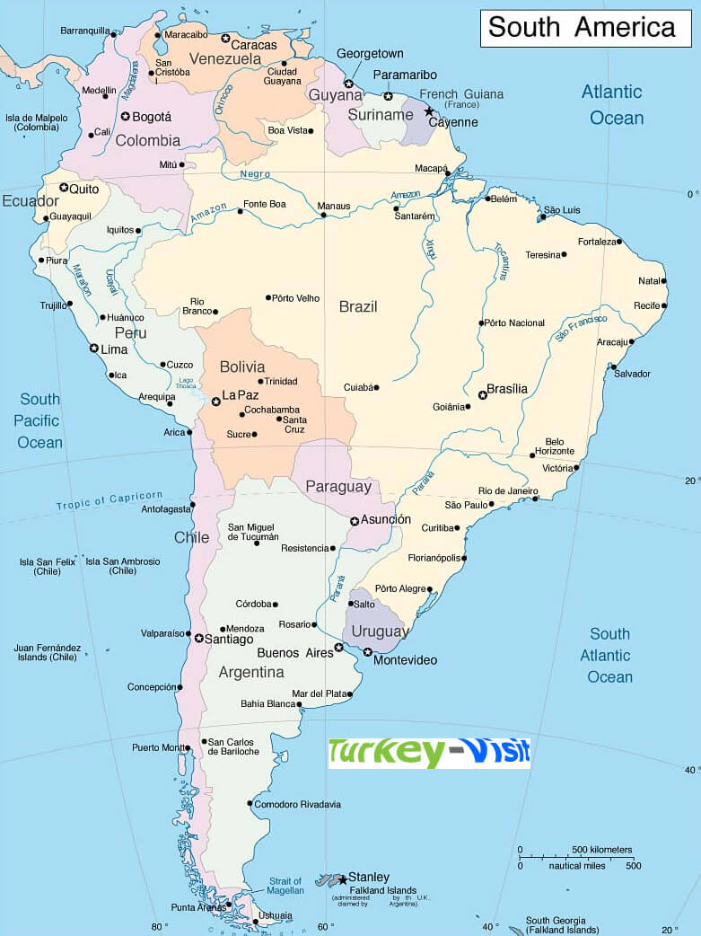 South America Map