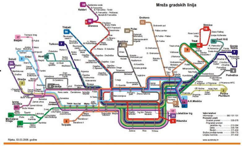 Rijeka metro map