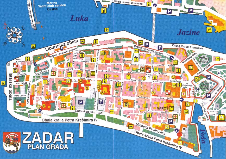 Zadar Map