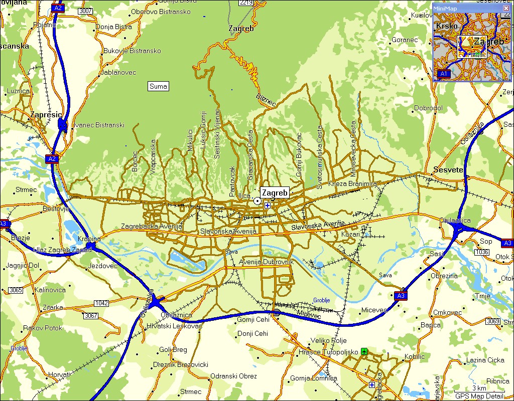 zagreb area map