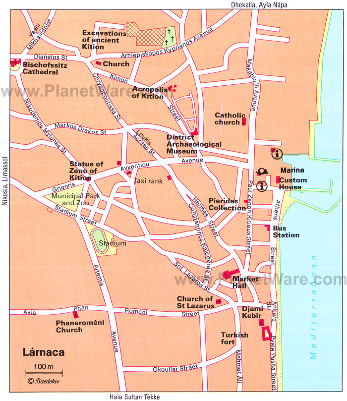 larnaca map