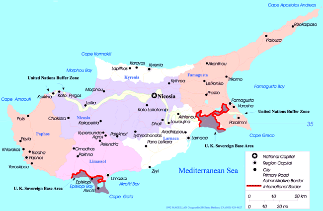 nea paphos map cyprus