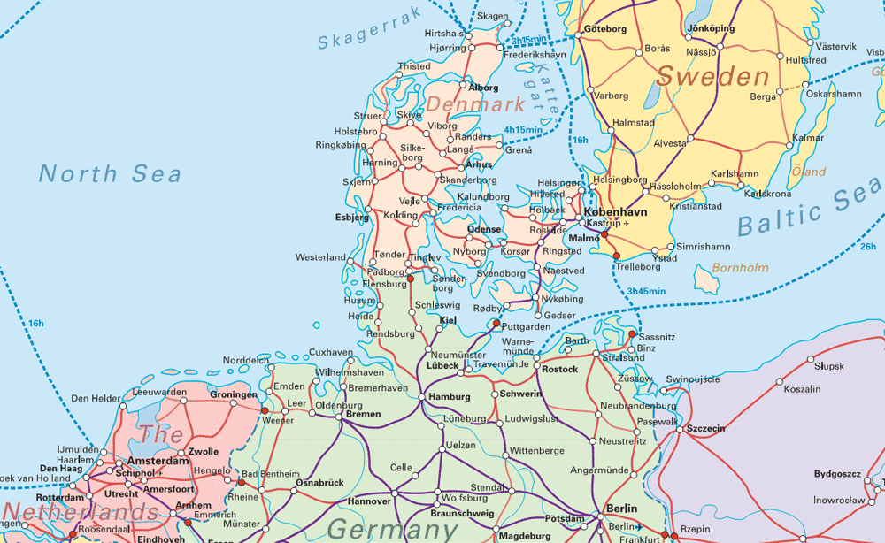 map denmark Frederikshavn