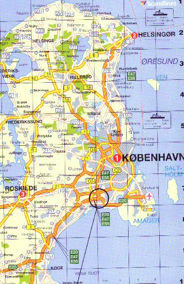 map Hillerod copenhagen
