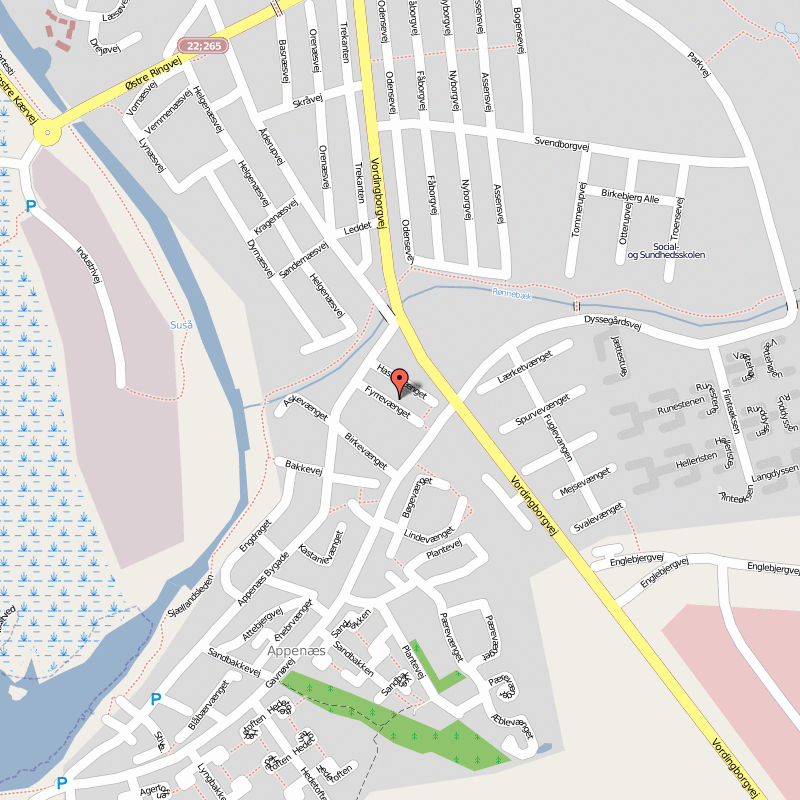 Naestved city center map