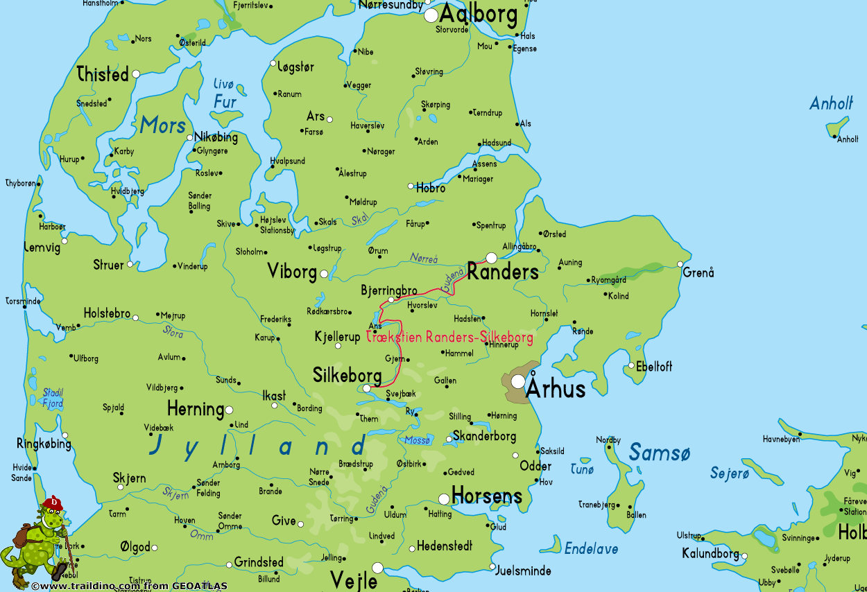 Randers Regions Map