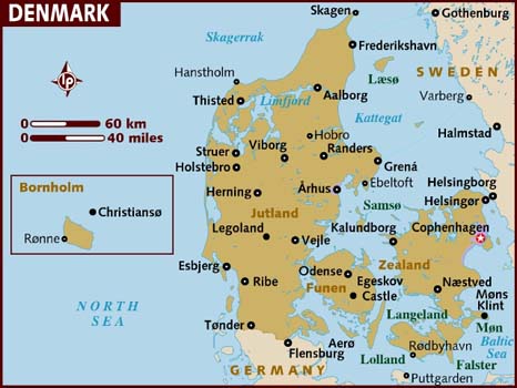 map of denmark Viborg