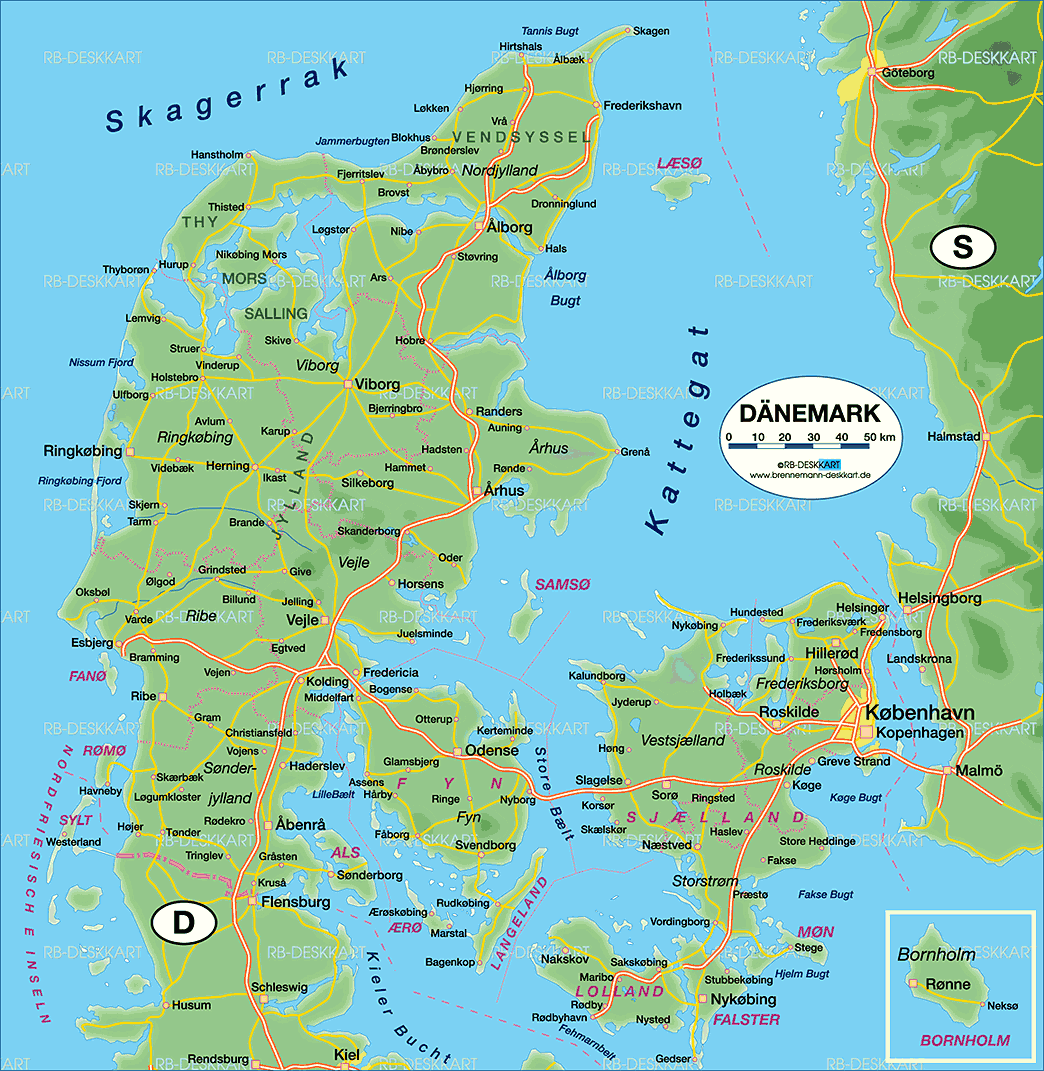 denmark map Silkeborg