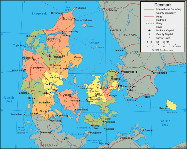denmark map Sonderborg