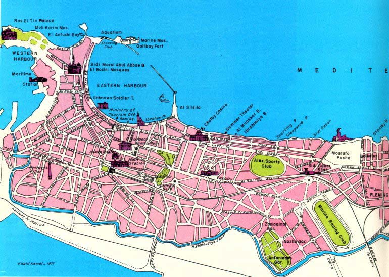 downtown map of alexandria