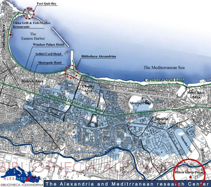 Alexandria City Center Map 