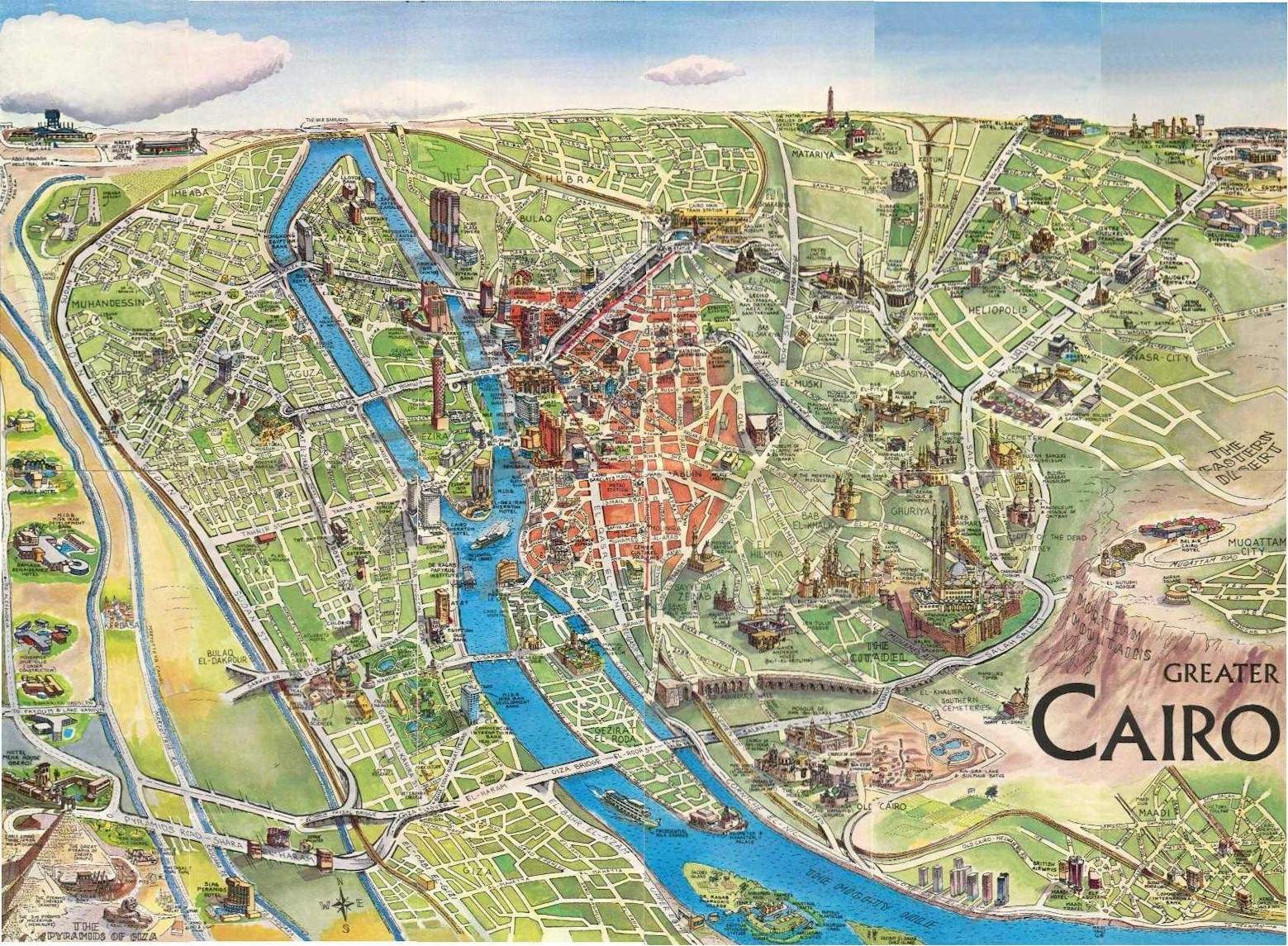 cairo tourism map
