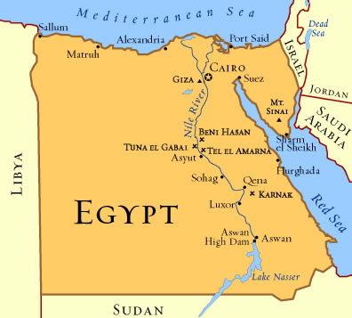 egypt cairo map