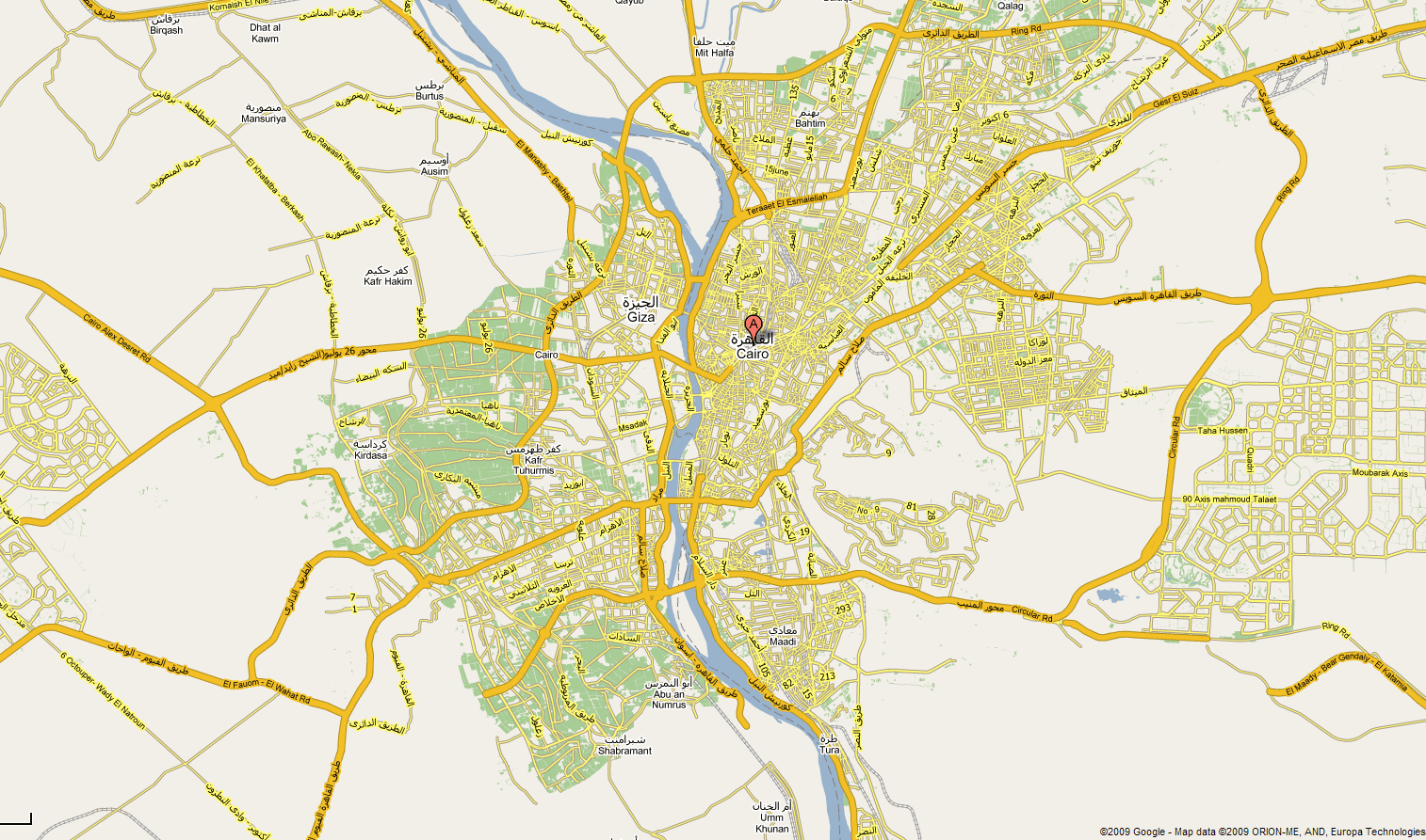 Cairo Map - Egypt