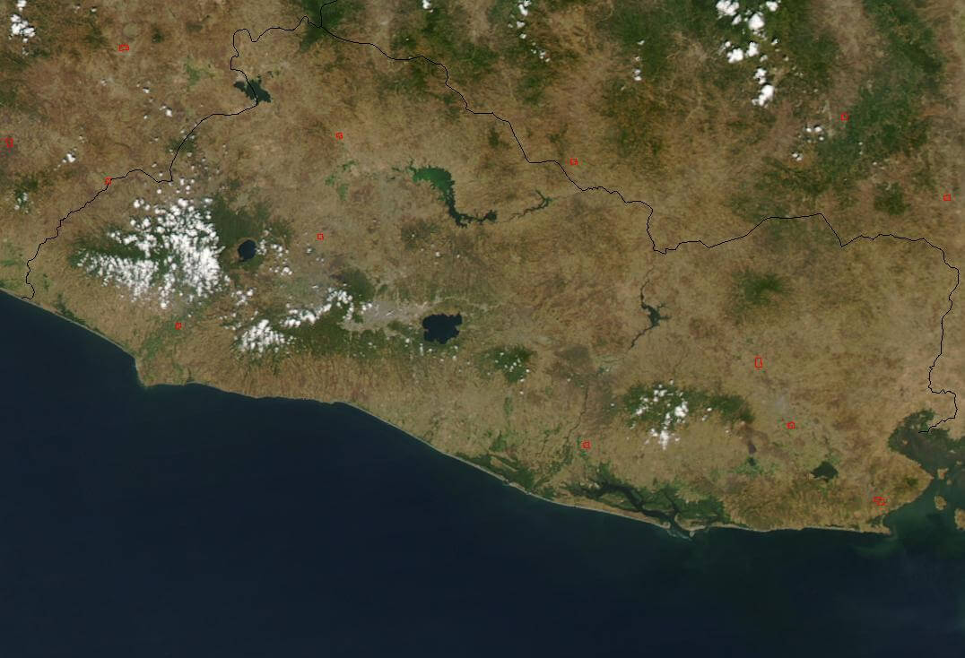 Satellite Image Photo of El Salvador