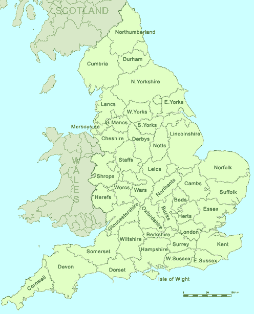 england counties map