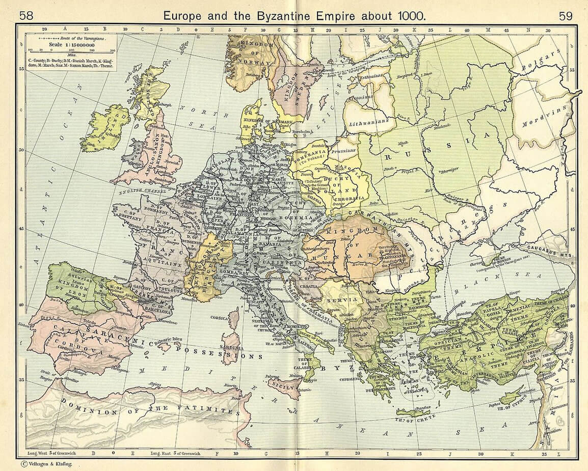 europe byzantine empire 1000 turks