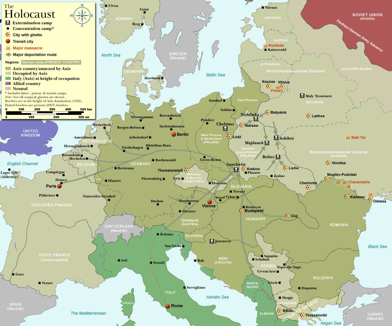 europe map world war II