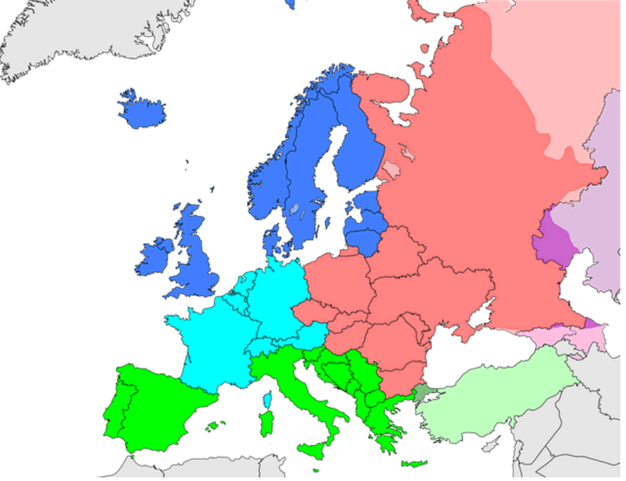europe subregion map un geoschme