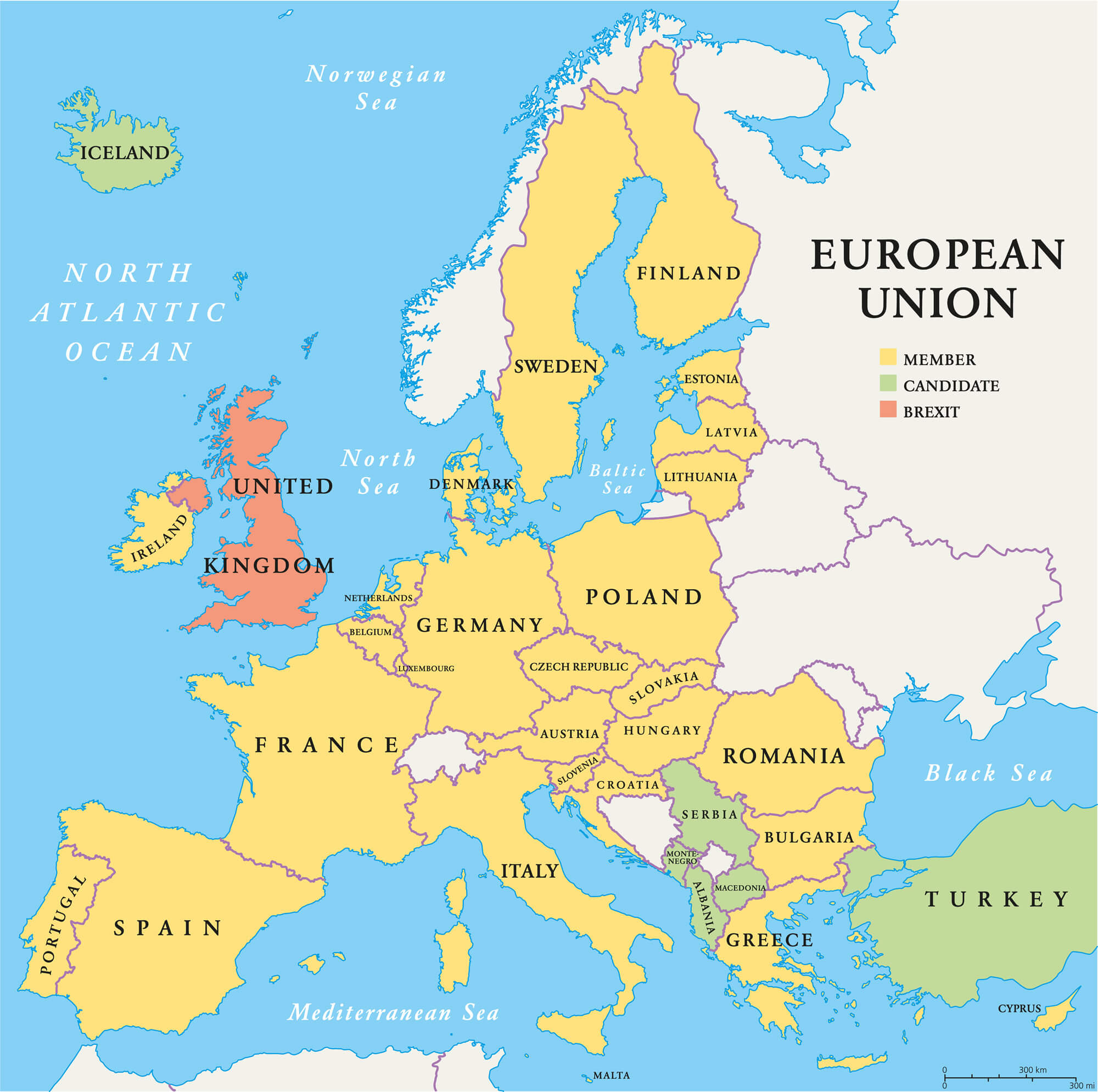 Finland Brexit European Union Map