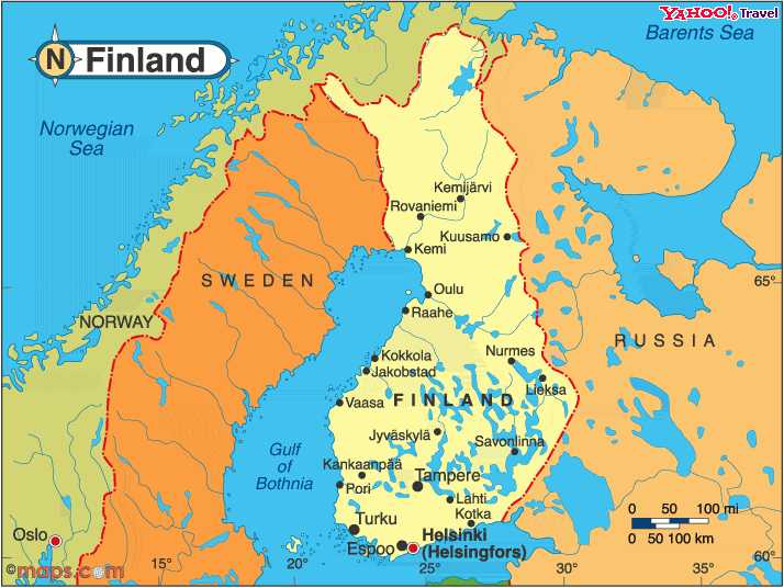 Finland map Imatra