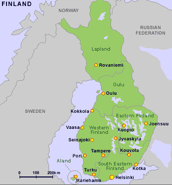 Jarvenpaa map finland