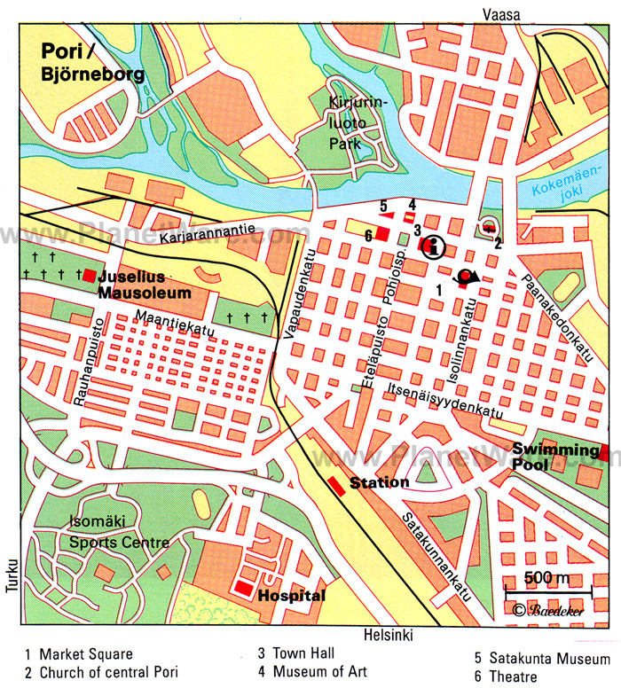 pori bjorneborg map