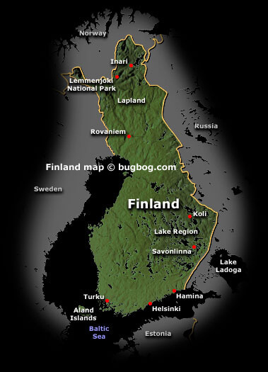 satellite finland map