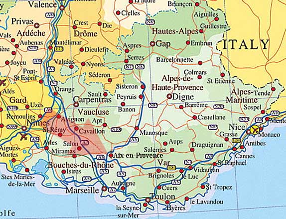 Aix En Provence Map France