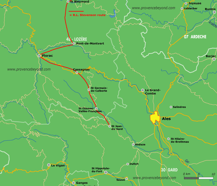 Ales regional map
