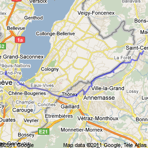 Geneva Annemasse map