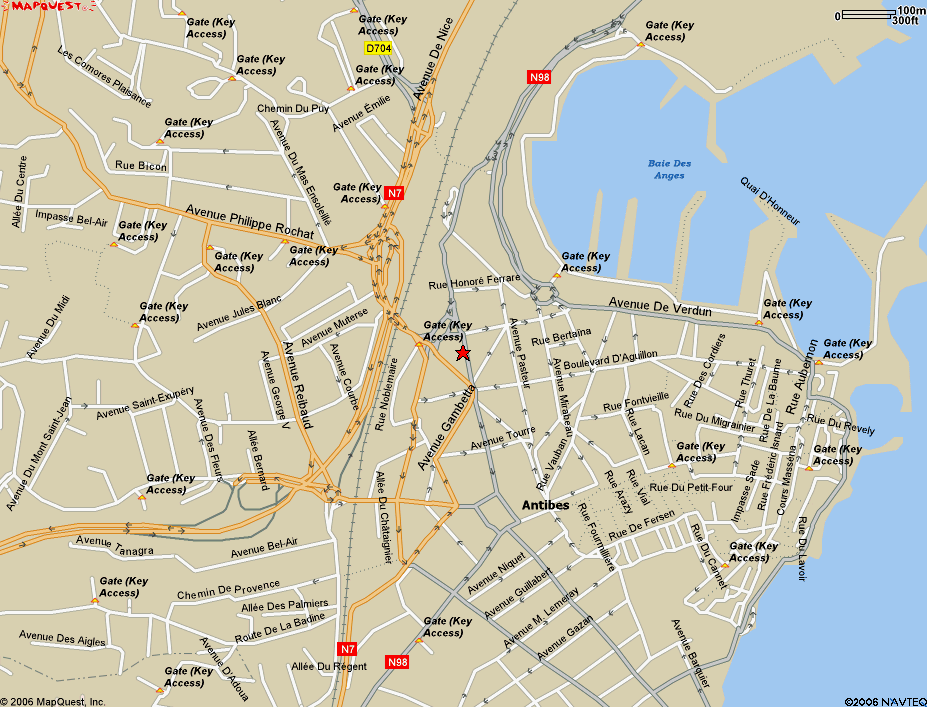 Antibes street map