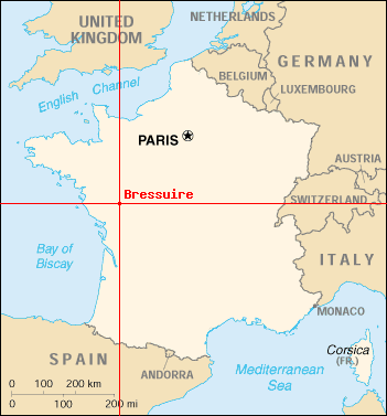 france Bressuire map