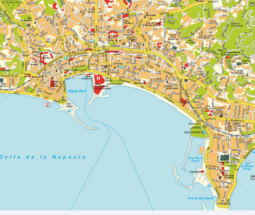 Cannes map