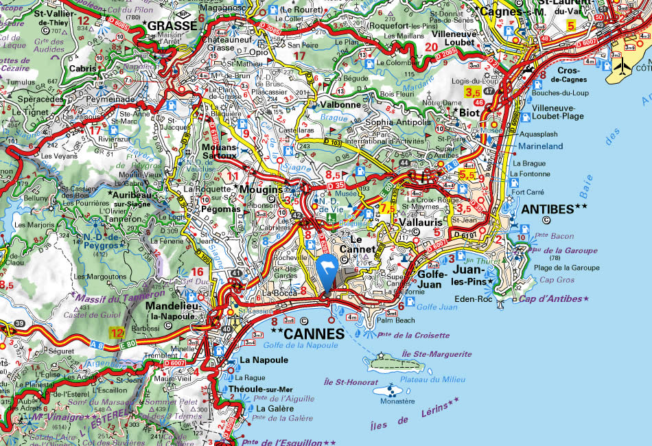 map of cannes