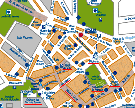 chambery street map