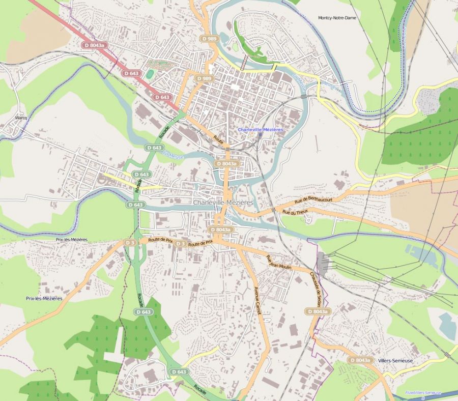 Charleville Mezieres map
