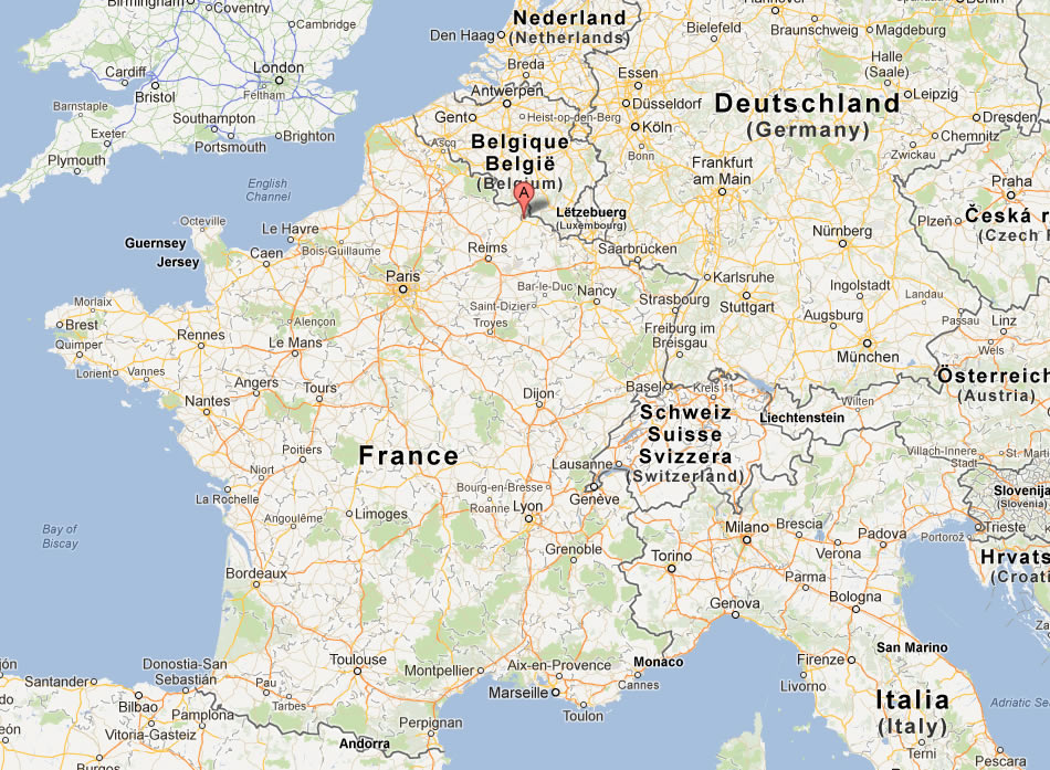 map of Charleville Mezieres france
