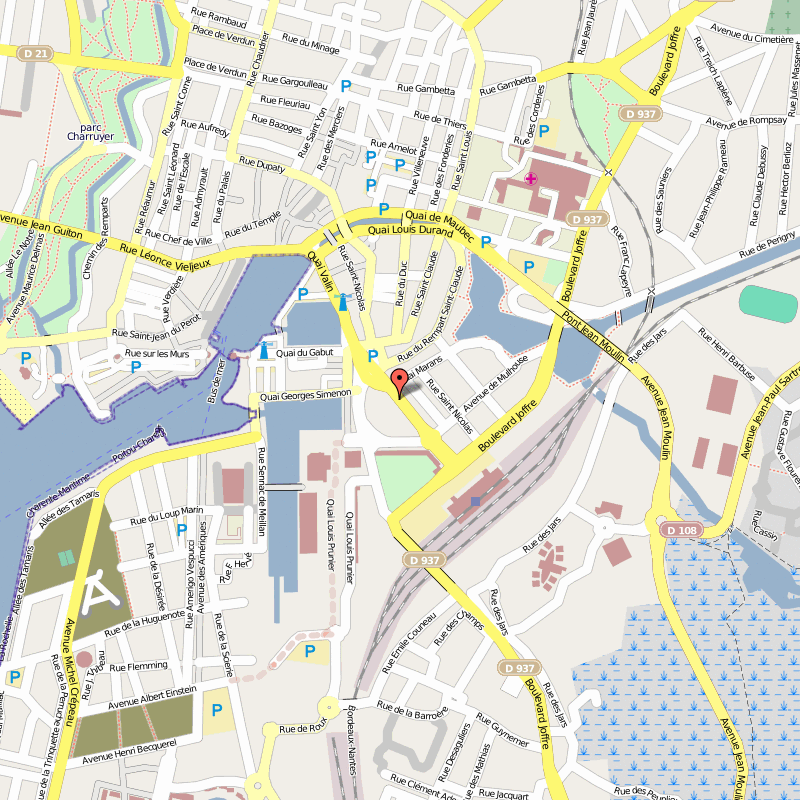 La Rochelle street map