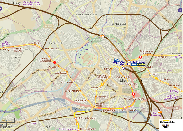 new map lille
