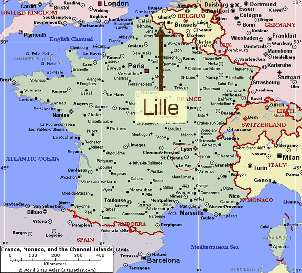 france Lille map