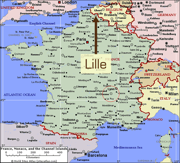 Where Is Lille In France Map - Aggie Arielle