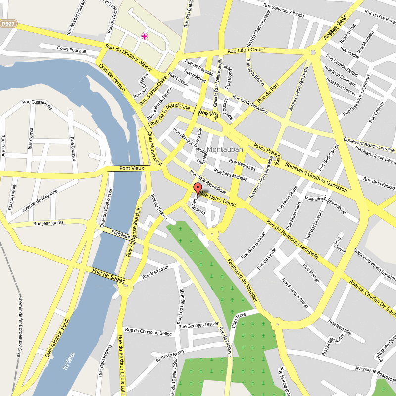 Montauban city map