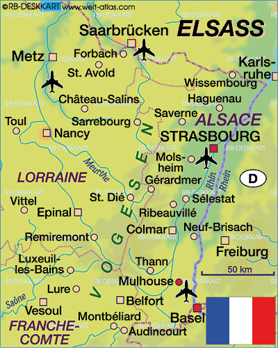 Mulhouse regions map