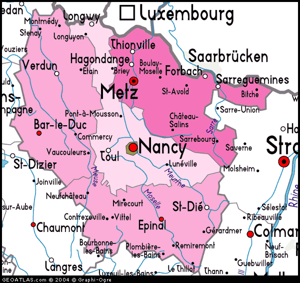 Nancy province map