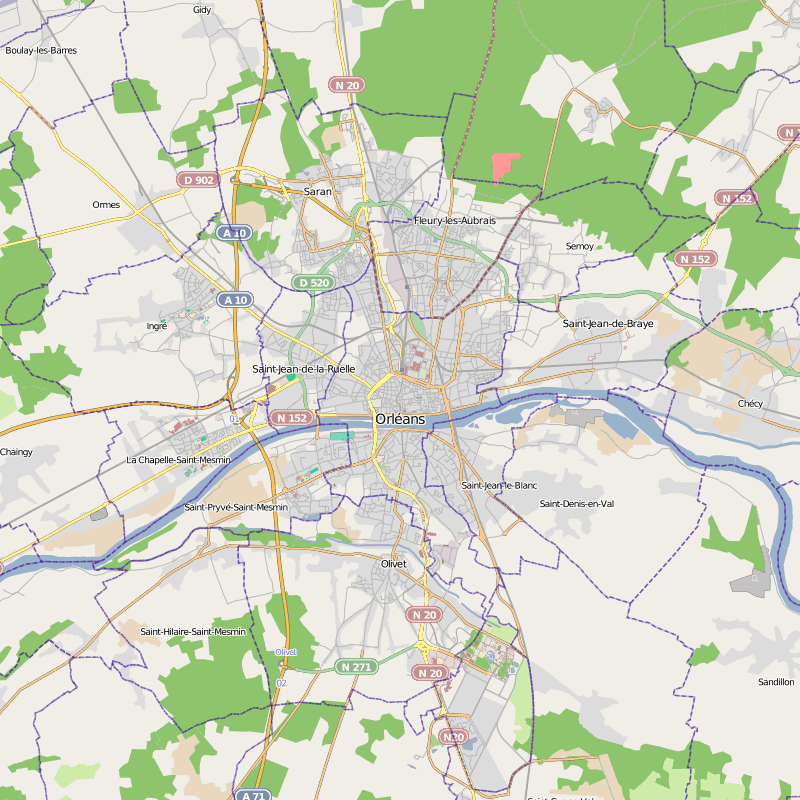 Orleans regions map