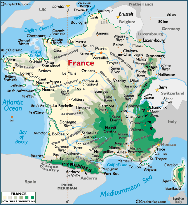 france Pau map